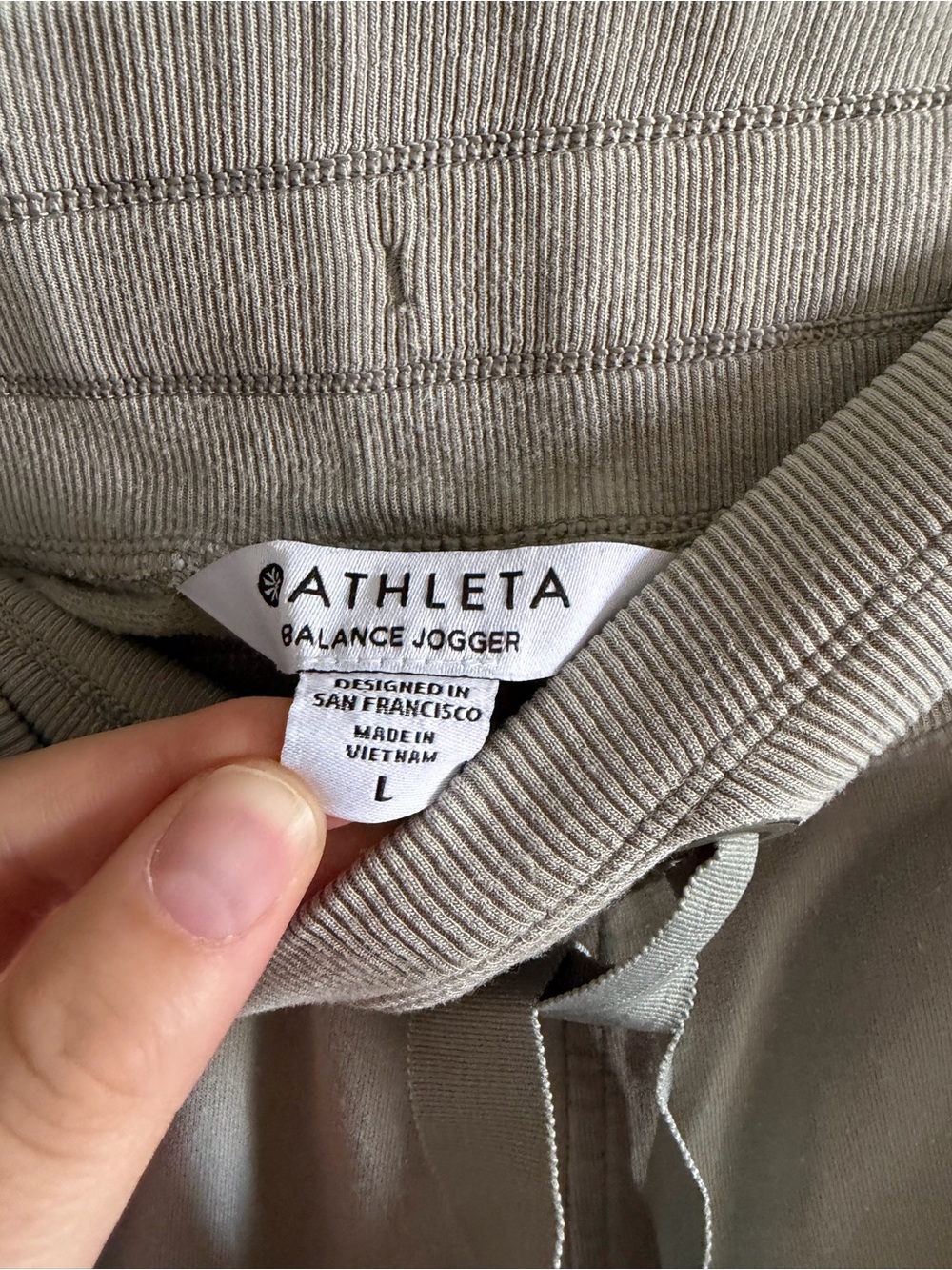 Athleta Light Green Comfy Soft Balance Joggers size Large - Picture 7 of 9